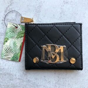 Badgley Mischka NWT Black Short Card Wallet